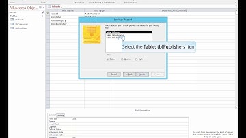 Microsoft Access - Creating tables and using Lookup Wizards to Join Tables