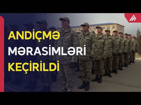 Naxçıvanda əsgərlərin andiçmə mərasimləri keçirildi