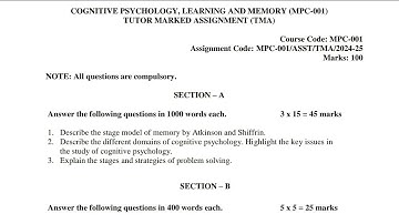 MPC-001 MAPC 1st Year Solved Assignment 2025 | IGNOU MAPC Complete Assignment Solution 2k25 Video