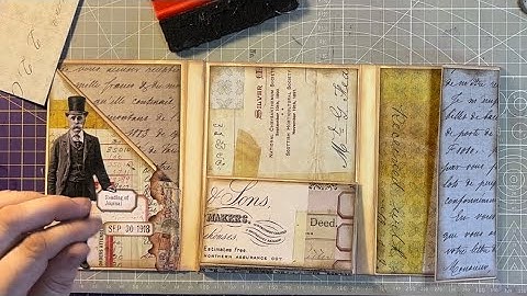 Decorating A Tim Holtz Style Accordian Folio