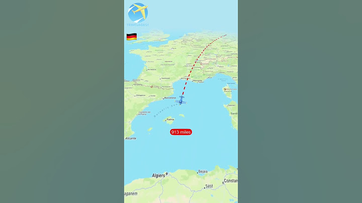Distance Flying Between Berlin and Algiers