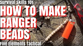 HOW TO MAKE RANGER BEADS - PACE COUNT BEADS TOOL - PARACORD BEADS - LAND NAVIGATION - ORIENTEERING