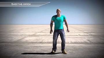 Shooting Arrow - 3d Motion Capture FBX