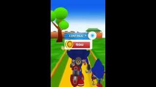 Robot Sonic Run game 3D 2015 screenshot 3