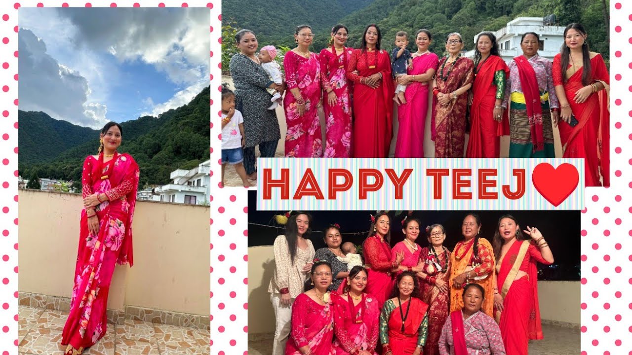 Happy Teej❣️|| Teej vlog || Nach Gaan || Gift Exchange🎁 || vlog 15