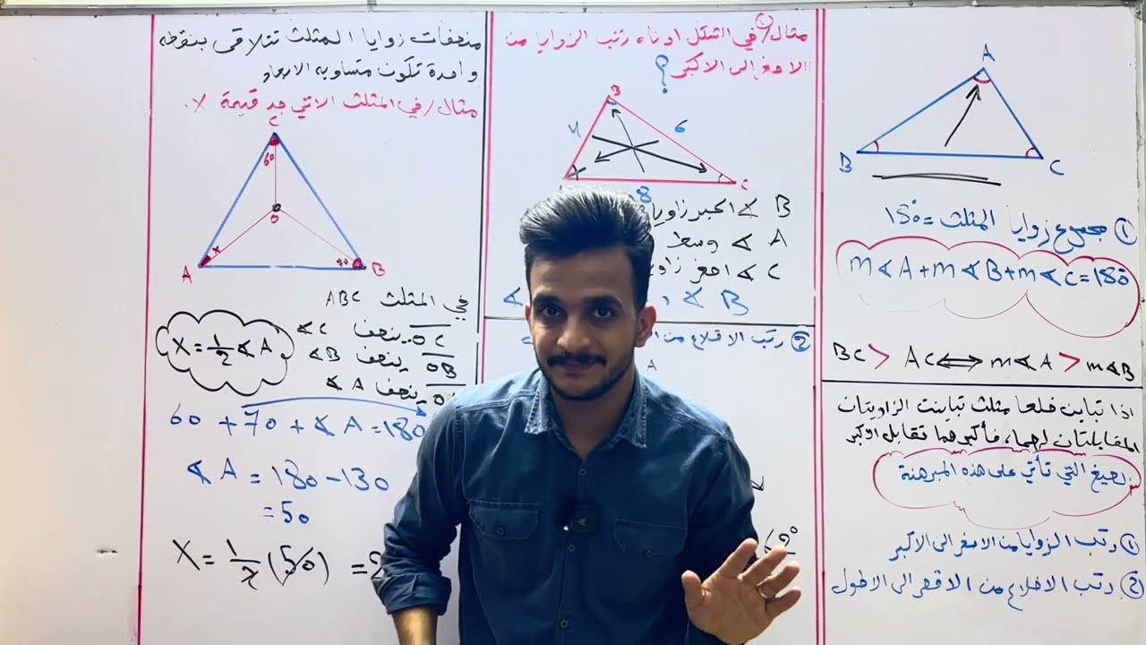 رياضيات الثالث المتوسط |الفصل الخامس| المبرهنات |محاضرة 4