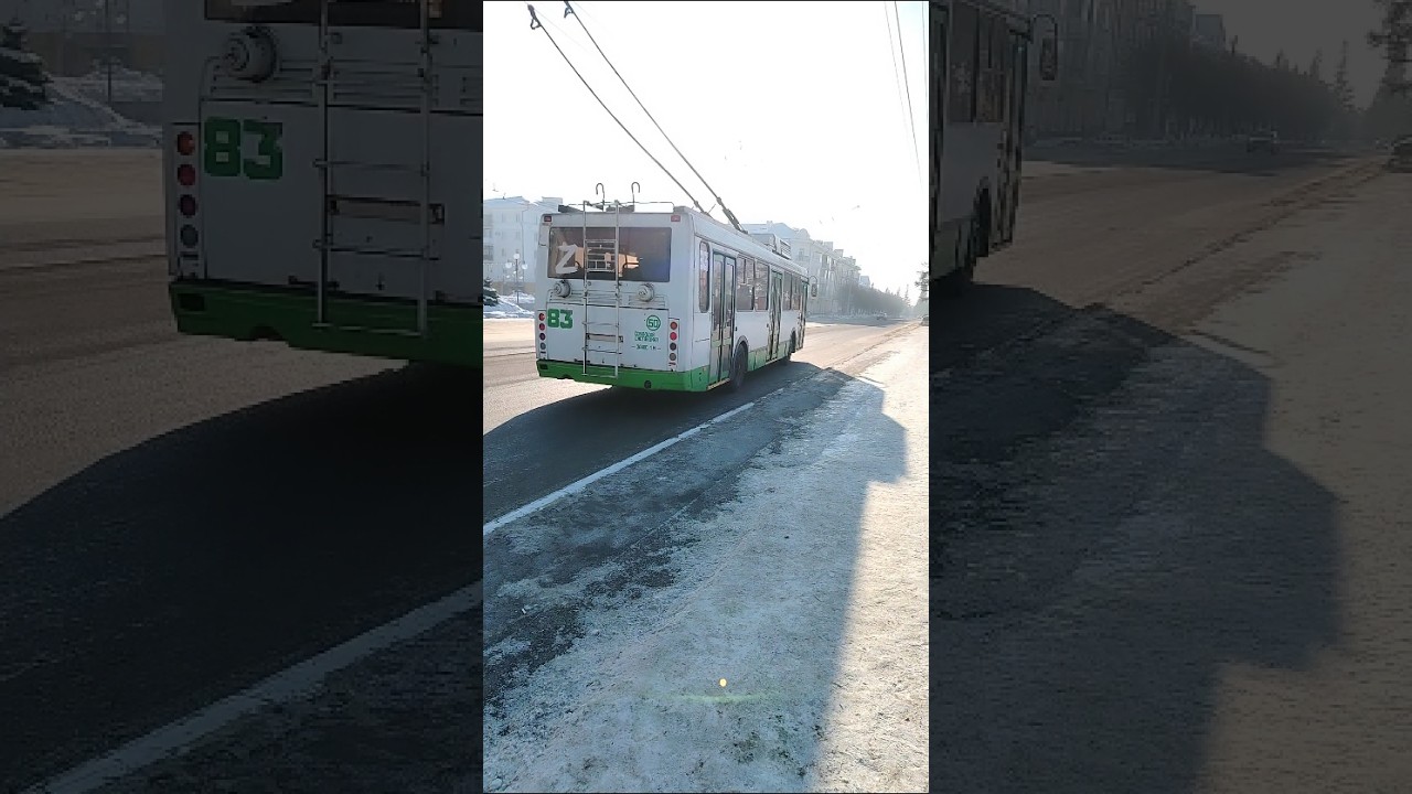 троллейбус ЛиАЗ-5280 №85 маршрут 3 ЛЕНИНСК-КУЗНЕЦКИЙ 2026г