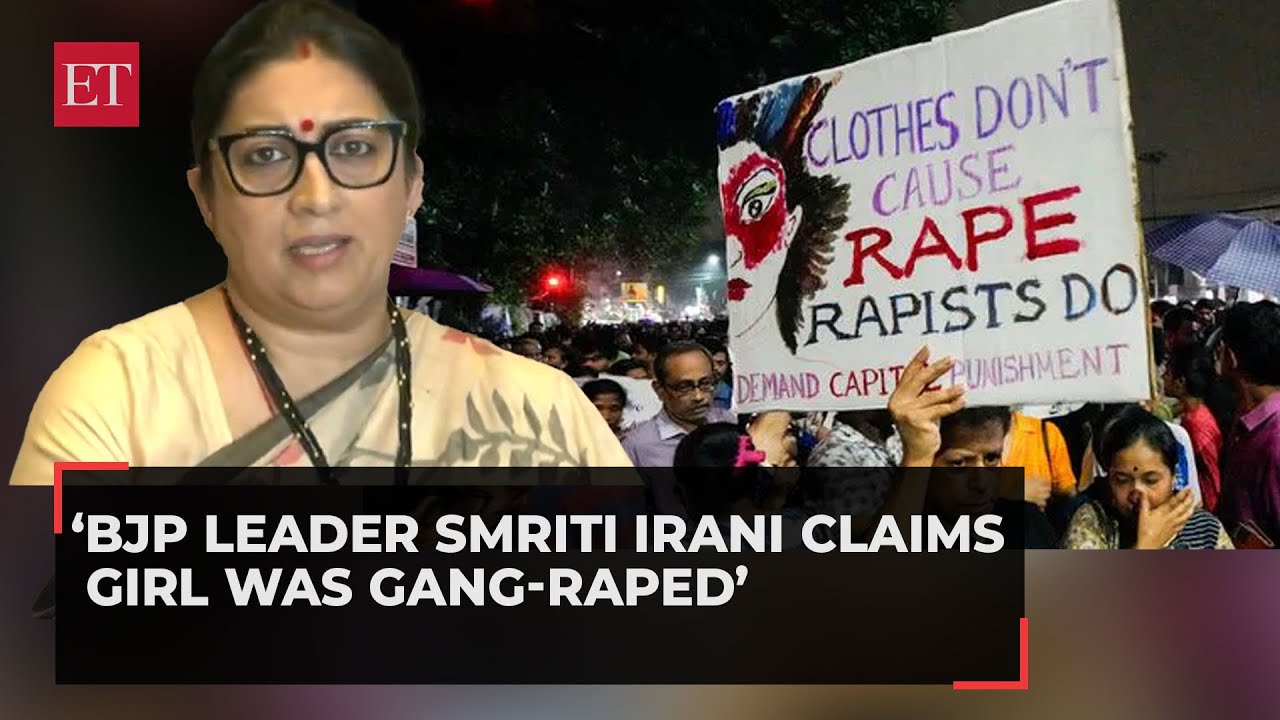 ⁣Kolkata doctor rape-murder case: BJP leader Smriti Irani claims girl was gang-raped, alleges coverup