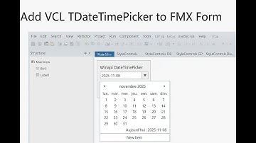 Delphi FMX Desktop ( How to Embed WinAPI TDateTimePicker Inside FMX (FireMonkey) Form )