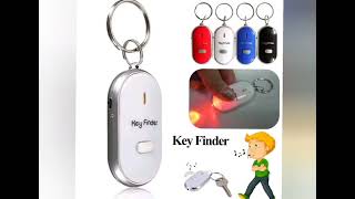 Rs 2$ Mini Anti-lost Whistle Key Finder Flashing Beeping Remote Kids link in Discription