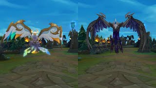 Divine Phoenix Anivia vs Black Frost Skin MODEL Comparison