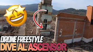 😱 Dive al hueco del ascensor 🤙🏻 ◄ Drone Freestyle FPV ►