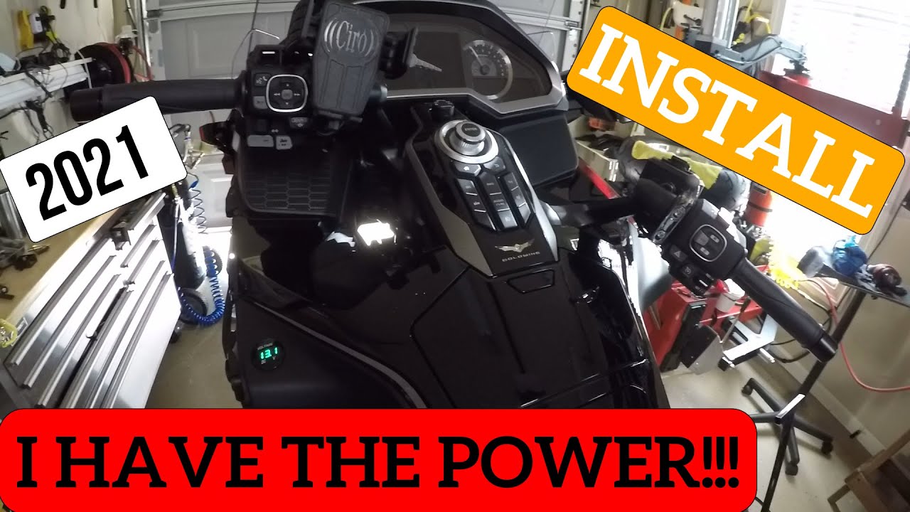 Battery Voltage Gauge Installation 2021 Honda Goldwing YouTube