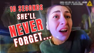10 Seconds She’ll Never Forget | Traffic Stop Turns Into Chaos #bodycam #copkarmatv