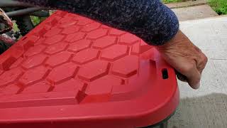 Tuff Stuff Storage Bins by Accent and available at Costco/ A Testimony Of Their Strength.