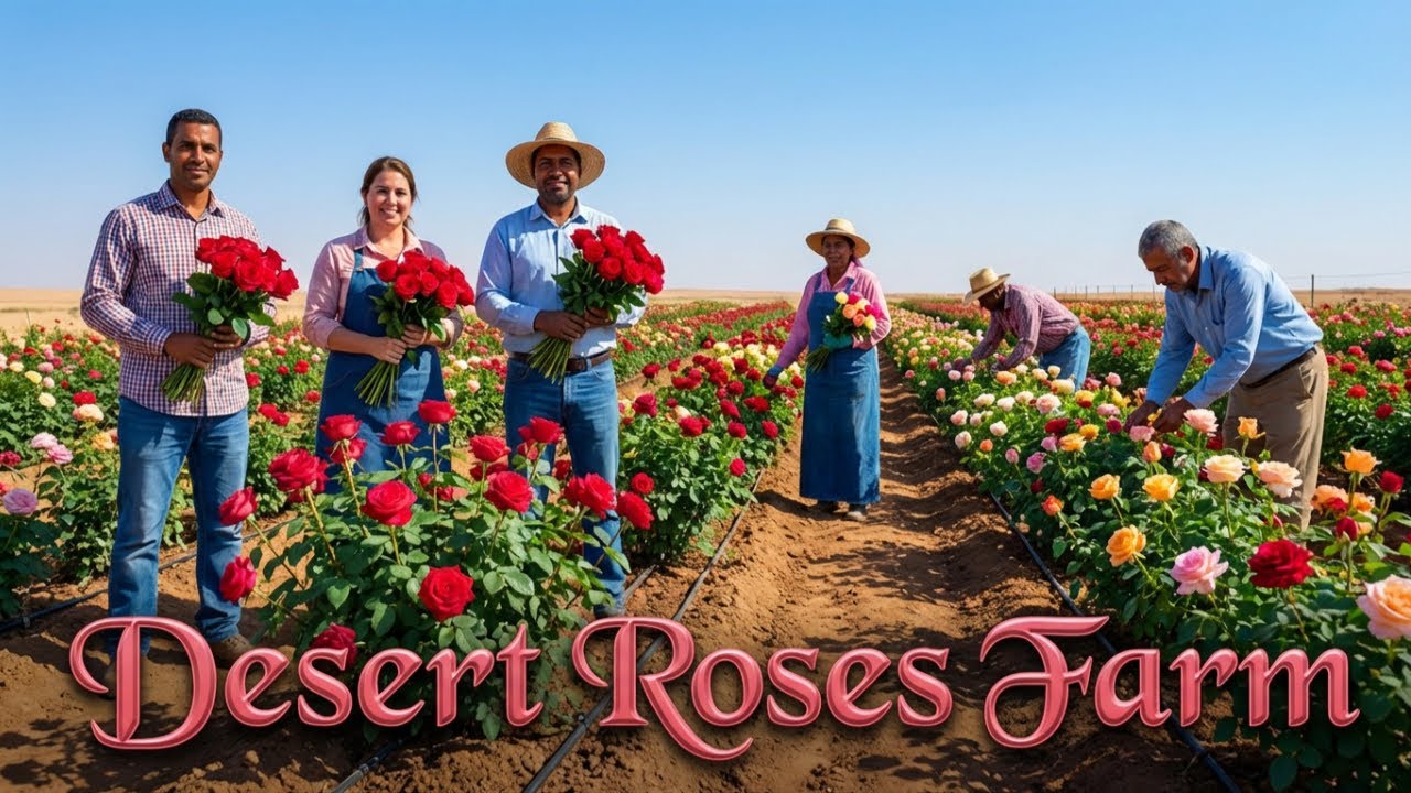 Desert Roses 🌹 A Farmer’s Dream Come True in the Harshest Land 