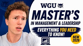 WGU Master’s in Management & Leadership (2026) — Everything You Need to Know