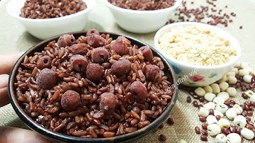 Cách giảm cân giảm mỡ bụng bằng thực đơn gạo lức – đậu đỏ - hạt sen