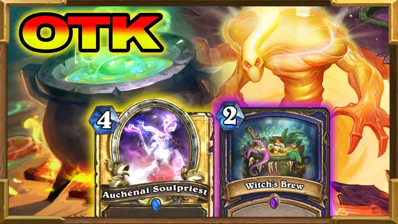 Hearthstone: Infinite Damage With Witch's Brew And Auchenai | Rise of Shadows New Decks | Wild