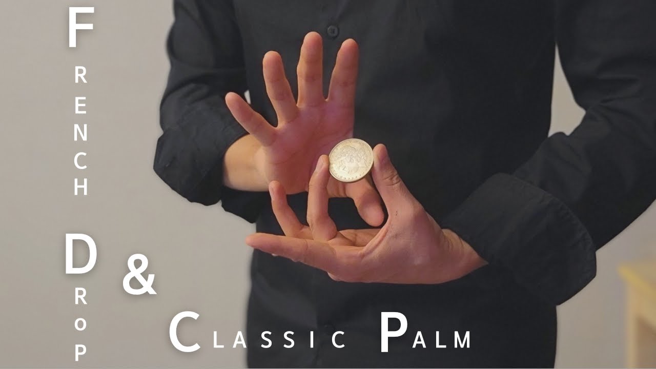관객 눈앞에서 동전을 사라지게 만든다! [Classic Palm & French Drop] - YouTube
