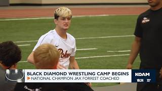 National Champion Jax Forrest leads opening day of Black Diamond Wrestling Camp