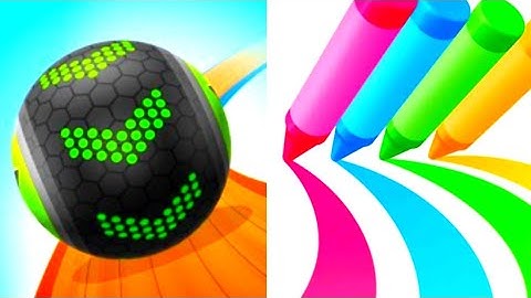 Going Balls Vs Pencil Rush 3D - All Levels Gameplay Walkthrough Android iOS (Part 95)