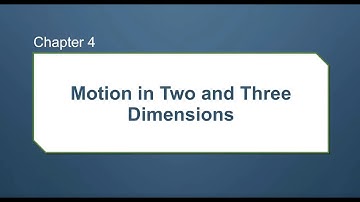 Motion in two and three dimesnions