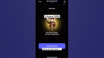 Hamster Kombat 5 August Daily Cipher Code