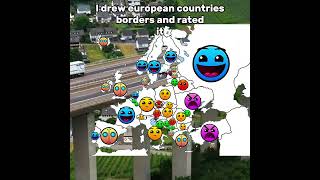 I Drew European Countries Borders And Rated It #Shorts #Country #Europe #Border #Geometrydash
