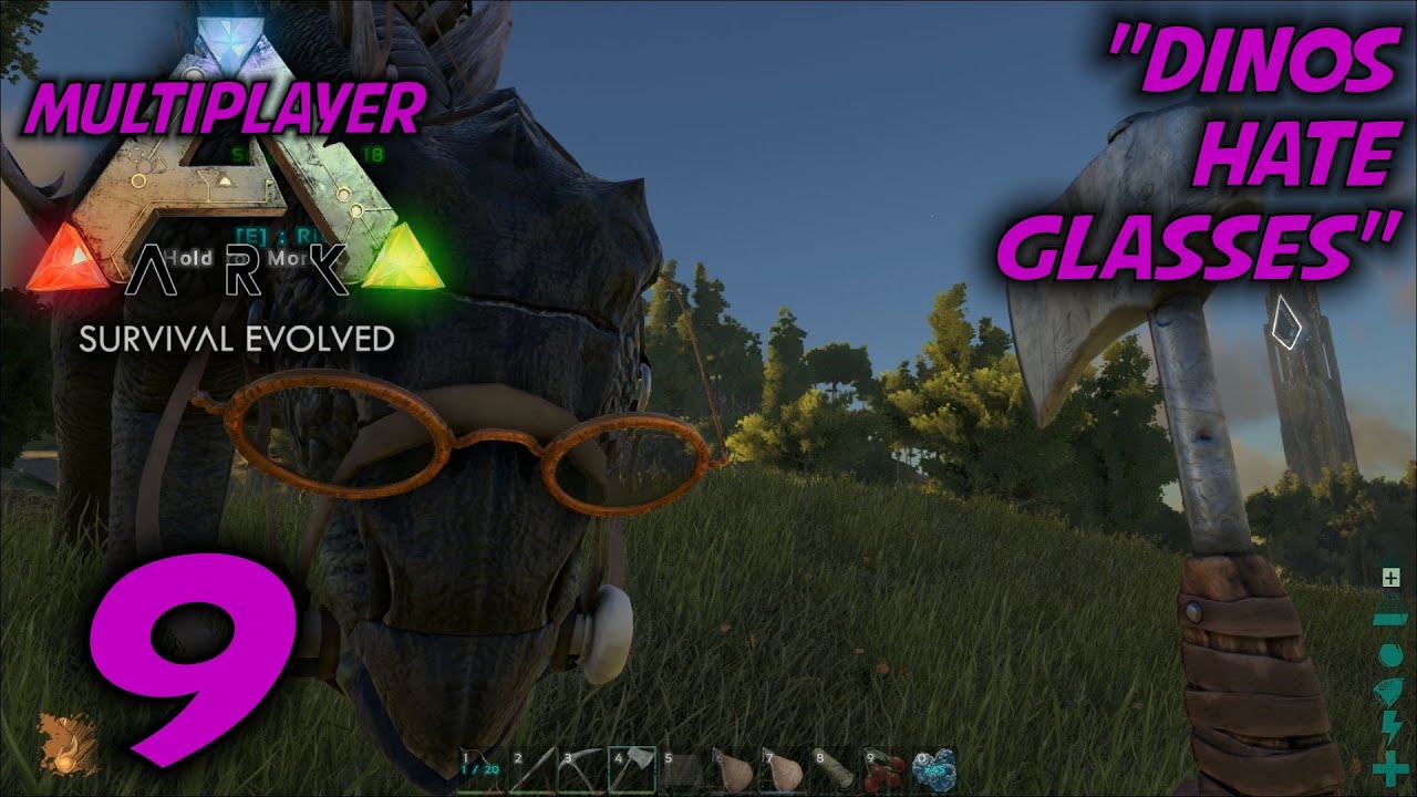 ARK: Survival Evolved Husband & Wife Gameplay / Let's Play (S-2) -Ep. 9- "Dinos Hate Glasses"