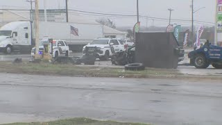 BCSO: Teen driving stolen car crashes after Texas deputies ended pursuit