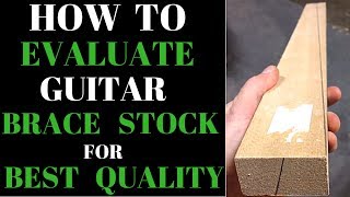 How to evaluate guitar brace stock in 3 ways for best quality Beau Hannam Guitars and Ukuleles