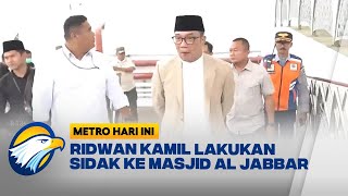 Tinjau Masjid Al Jabbar, Ridwan Kamil Temukan Banyak Sampah Berserakan