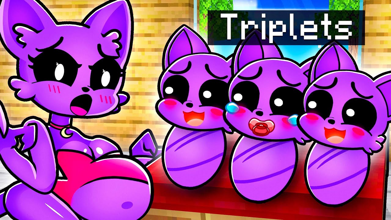 CATNAP Is PREGNANT With TRIPLETS In Minecraft!