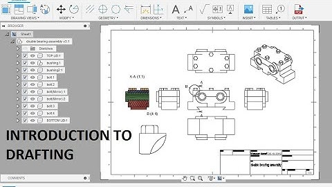 Introduction to Drafting - Fusion 360 Drafting Tutorial
