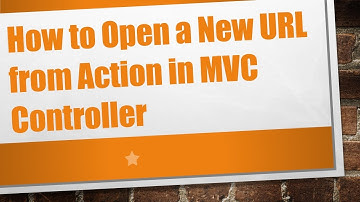 How to Open a New URL from Action in MVC Controller