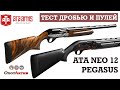 Тест AТA Neo 12 Combo & ATA Pegasus Combo. Стреляем дробью и пулей на 35 и 50 метров.