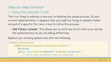 How to Fix the Audio File is Not Uploading Issue to Firebase Storage on Android