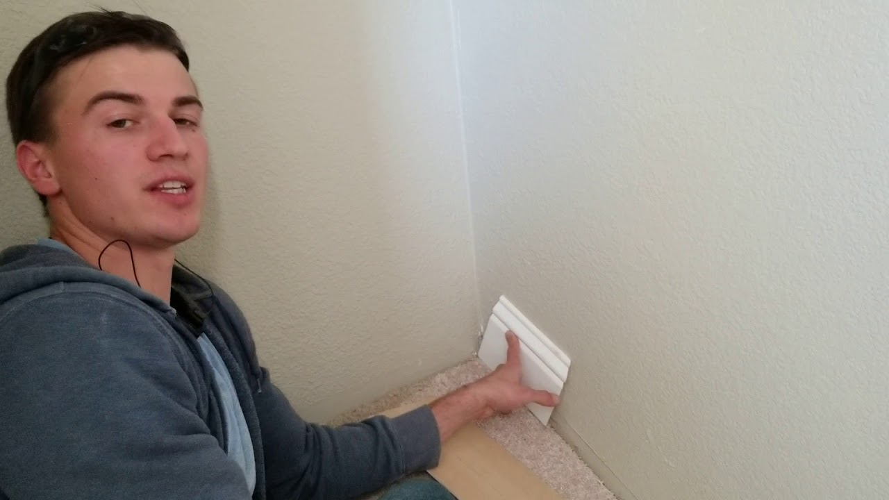 How To Cut Baseboard Angles On Different Slopes Youtube