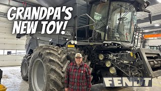 89 year old Grandpa buys a new combine || Fendt ldeal 9