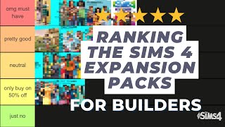 Ranking ALL the Sims 4 Expansion Packs, but for BUILDERS? (2022)