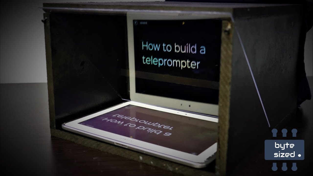 How to build your own teleprompter for $5 ? (french) 