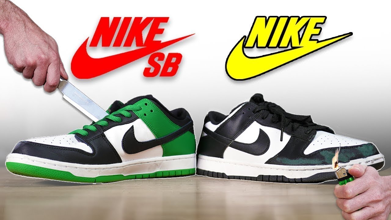Amphibious Fore type aloud Are they really different? Dunks vs SB Dunk - YouTube