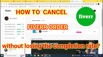 how to cancel fiverr order without losing the completion rate|how to cancel order on fiverr #fiverr