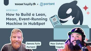 Run Events in HubSpot with event•hapily + Portant