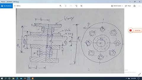 ME308  Design of Flange Coupling by Sunil Bhatt GPC Dungarpur