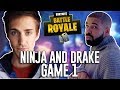 Ninja and drake play duos  fortnite battle royale gameplay  game 1