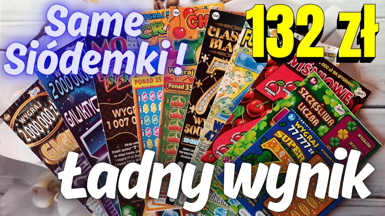 🥳Zdrapki Lotto👉ZDRAPKI ZA 132 ZŁ🤩WSZYSTKIE ZDRAPKI Z SIÓDEMKĄ W NAZWIE😍JEST SUPER🥳🥳🥳