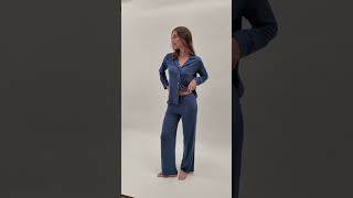 Harper Long Set in Navy