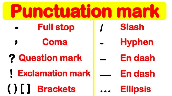PUNCTUATION MARK GUIDE | Learn how to use punctuation correctly